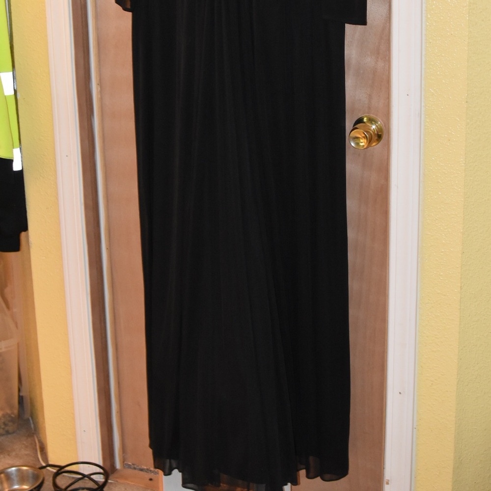 Long black chiffon dress torrid